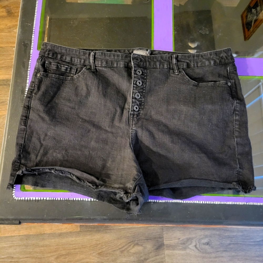 Torrid Black Jean Shorts